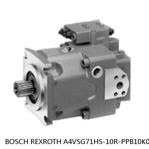 A4VSG71HS-10R-PPB10K010N BOSCH REXROTH A4VSG Axial Piston Variable Pump