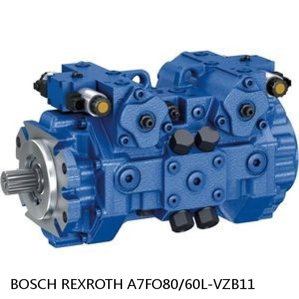 A7FO80/60L-VZB11 BOSCH REXROTH A7FO Axial Piston Motor Fixed Displacement Bent Axis Pump #1 image